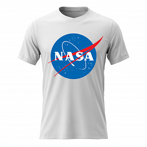 Dámské bavlněné tričko s potiskem - NASA - bílé