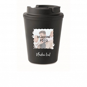 Personalizovaný cestovní termohrnek s fotkou mazlíčka a textem