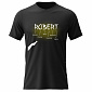 Pánské bavlněné tričko s potiskem - VLASTNOSTI - ROBERT - černé