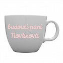 Personalizovaný MEGA XXL keramický hrnek 1 000 ml - budoucí paní 
