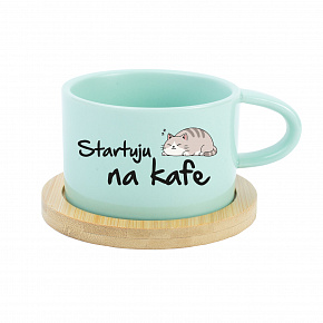 STARTUJU NA KAFE - mint hrníček makronka 200 ml STARTUJU NA KAFE - mint hrníček makronka 200 ml