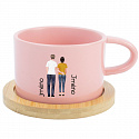 Personalizovaný keramický hrníček "MAKRONKA" s párem