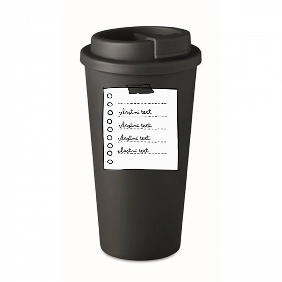Personalizovaný cestovní termohrnek s poznámkovým blokem