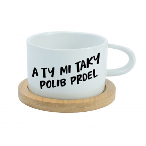 A TY MI TAKY POLIB PRDEL - bílá hrníček makronka 200 ml