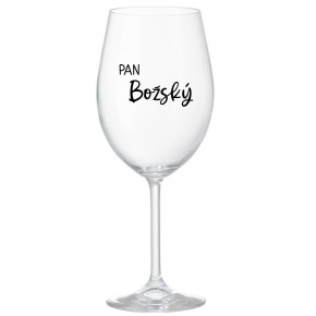 PAN BOŽSKÝ  - čirá sklenice na víno 350 ml