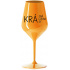 KRÁSNÁ KRÁLOVNA KRÁSY - oranžová nerozbitná sklenice na víno 470 ml