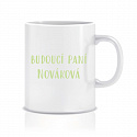 Personalizovaný klasický bílý keramický hrníček 300 ml - budoucí paní 