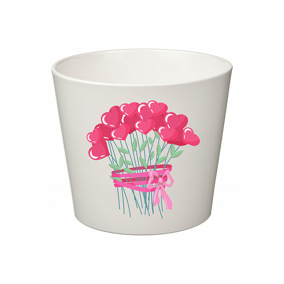 SRDÍČKOVÁ KYTICE - malý květináč 