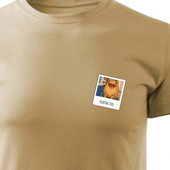 Personalizované pánské tričko s polaroidem 