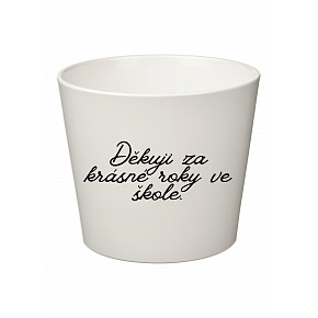 DĚKUJI ZA KRÁSNÉ ROKY VE ŠKOLE! - velký květináč 