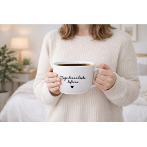 MOJE DENNÍ DÁVKA KOFEINU - MEGA XXL keramický hrnek 1000 ml