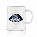 Personalizovaný klasický bílý keramický hrníček 300 ml s ultrazvukem