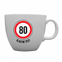Personalizovaný MEGA XXL keramický hrnek 1 000 ml - narozeninová dopravní značka 