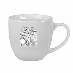 Personalizovaný keramický hrníček 400 ml s mapou