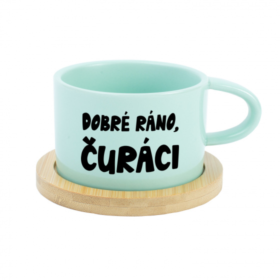 DOBRÉ RÁNO, ČURÁCI - mint hrníček makronka 200 ml