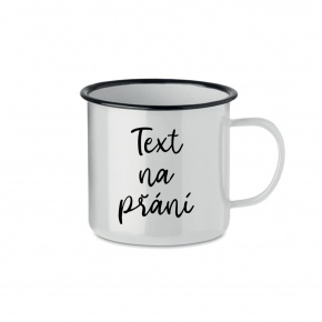 TEXT NA PŘÁNÍ - bílý plecháček 300 ml