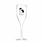 Personalizovaná nerozbitná prosecco sklenice - pár v objetí 