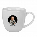 Personalizovaný keramický hrníček 400 ml s výřezem fotky na podkladu