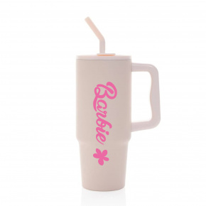 BARBIE - světle růžový cestovní termohrnek 900 ml  