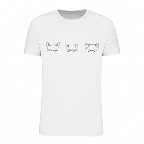 Personalizované pánské tričko se zvířecímí oušky