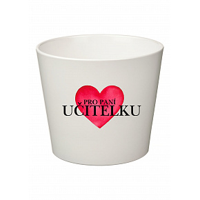 PRO PANÍ UČITELKU (SRDCE) - malý květináč 