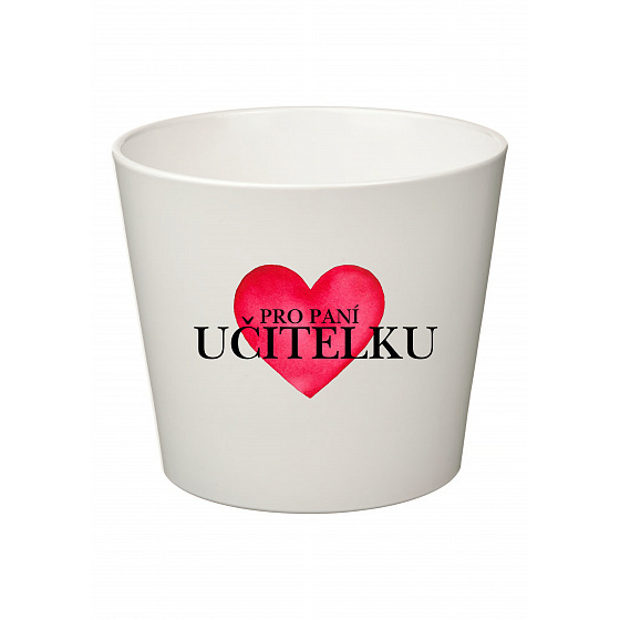 PRO PANÍ UČITELKU (SRDCE) - malý květináč 