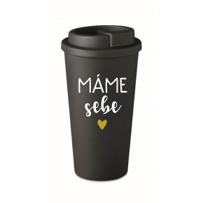MÁME SEBE - černý termohrnek 475 ml